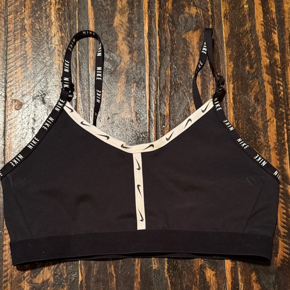 Nike Black and White Sports Bra